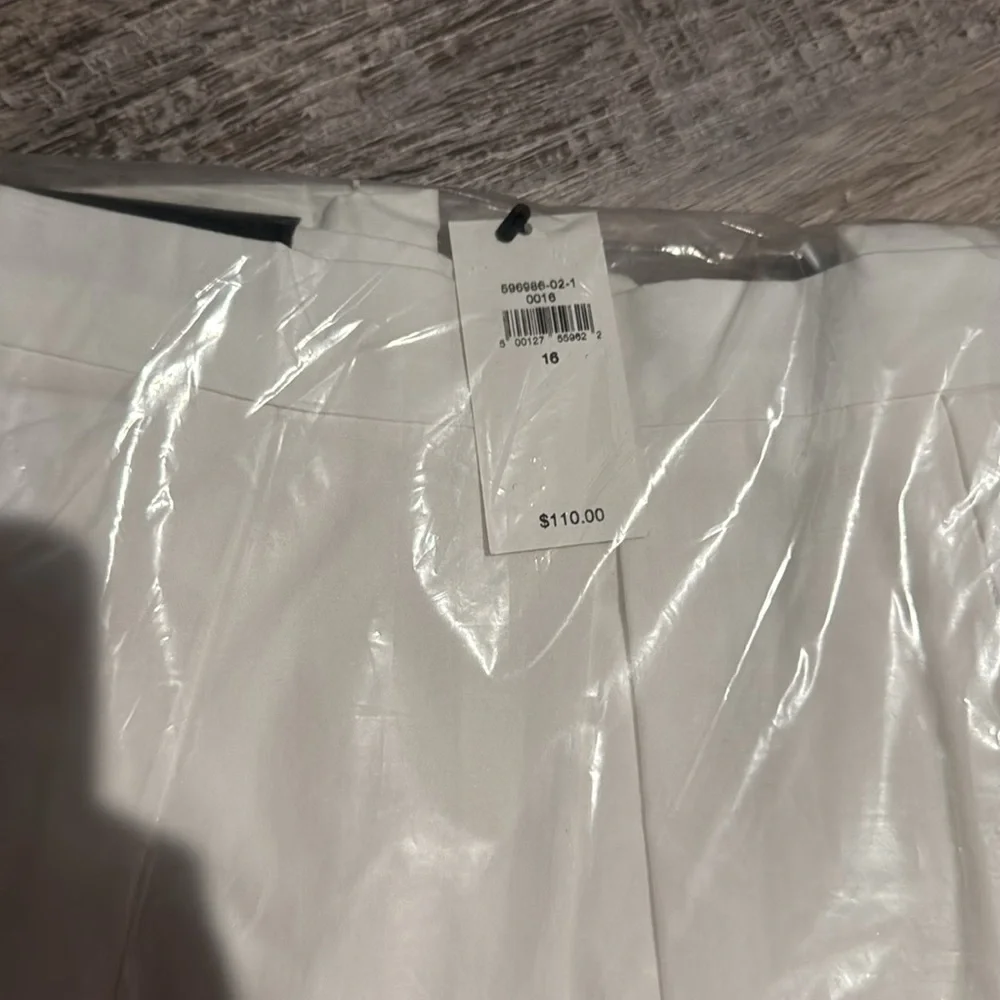 NWT! Banana Republic White Poplin Midi Skirt - Multiple 🪨